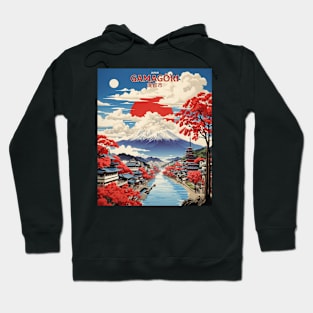 Gamagori Japan Vintage Poster Tourism Hoodie